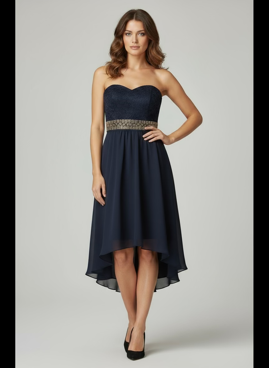 Blaues elegantes Kleid