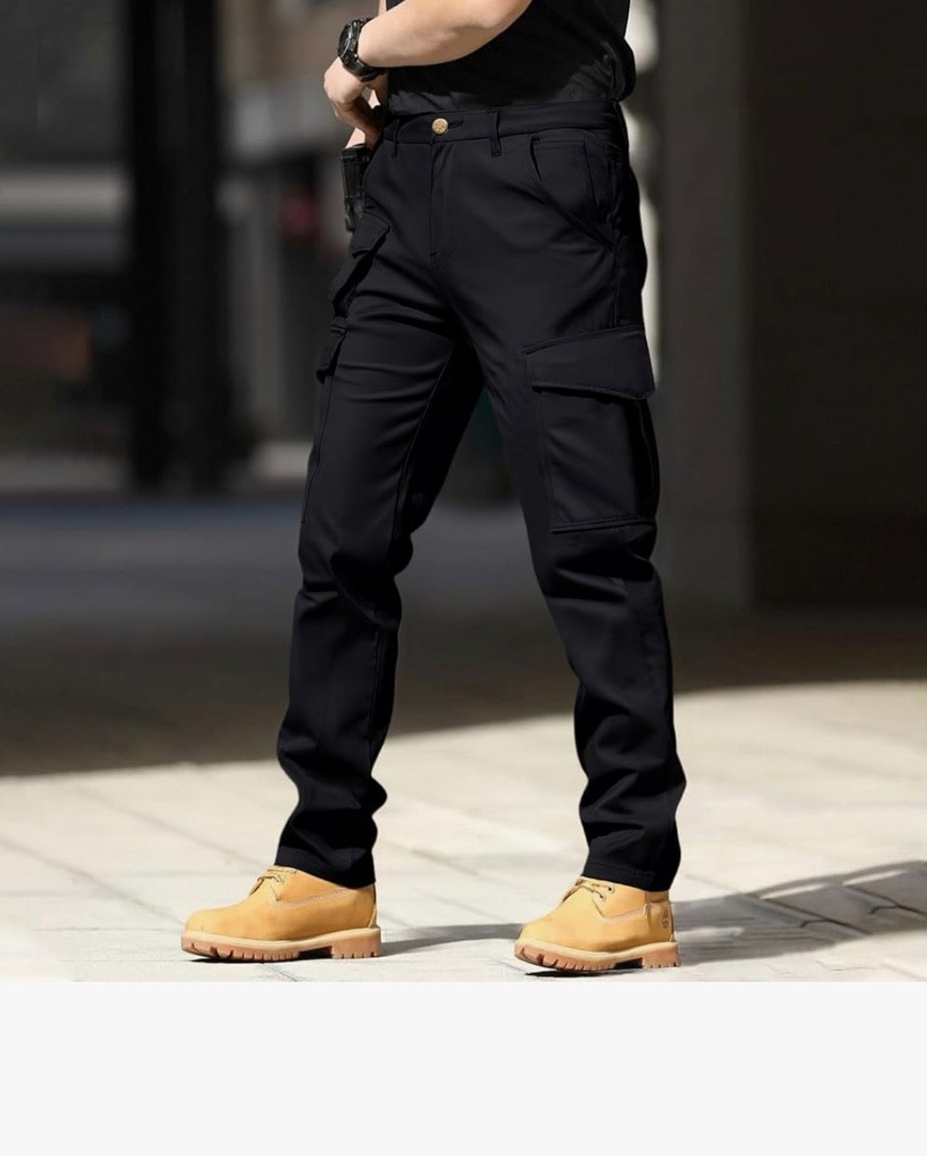 Generisch Cargohose Herren Leichte Outdoor Hosen Wanderhose Freizeithose Mit Seitentaschen Arbeitshosen MäNner Ripstop Taktische Trekkinghose wasserdichte Tactical Hose Sommer Mit Multi Taschen